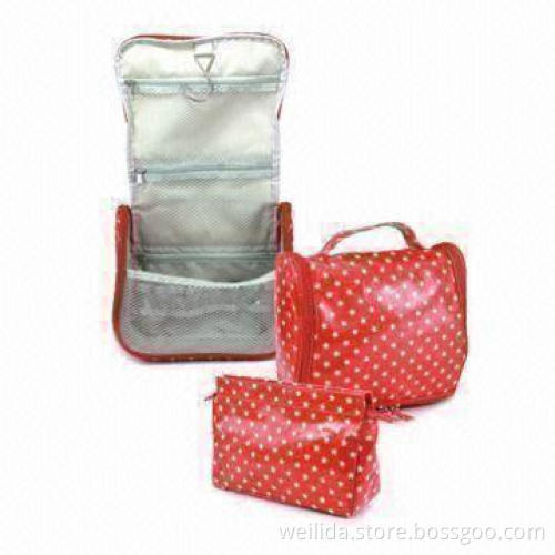 12oz Cotton Cosmetic Bags with Star Pattern, Measures 20 x 6 x 12cm